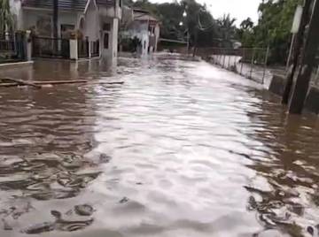 Puluhan Rumah di Purwokerto Terendam Banjir