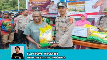 Polres Tolikara Bersama Bhayangkari Laksanakan Gerakan Pangan Murah