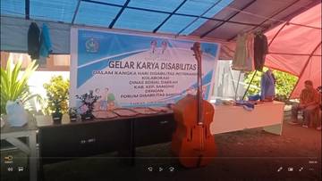 Dinsos Sangihe Gelar Karya Disabilitas