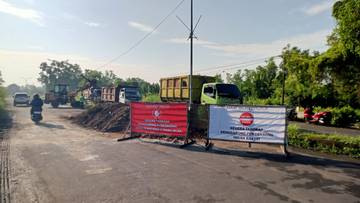 Jalan Kembar Bangkalan Sudah Normal Dibuka Kembali