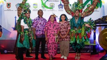 Ketua TP-PKK Jayawijaya Hadiri Jakarta Kreatif Expo 2025