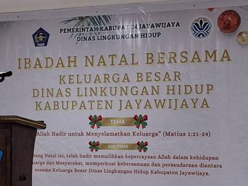 Ibadah Natal Bersama DLH, Bupati Sampaikan Pesan Natal   