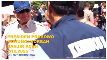 Presiden Prabowo Kunjungi Korban Banjir Aceh