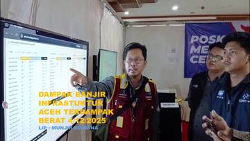 Dampak Banjir Kerusakan Sarana Infrastruktur dan Komunikasi