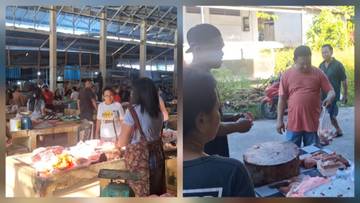 H-1 Natal,Harga Daging di Melonguane Fluktuatif