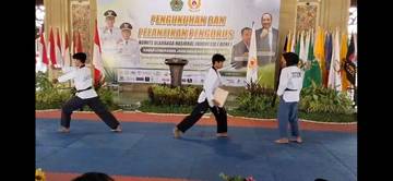 Penampilan Memukai Empat Taekwondo Pamekasan di Pelantikan KONI