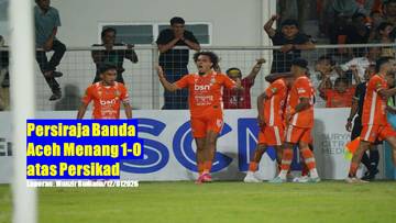 Persiraja Banda Aceh Menang 1-0 atas Persikad 