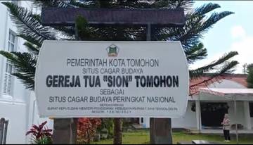 Gereja Sion Tomohon Resmi Cagar Budaya Nasional