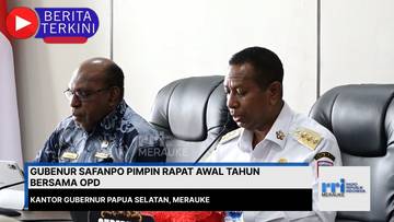 Gubernur Safanpo Pimpin Rapat Awal Tahun Bersama OPD