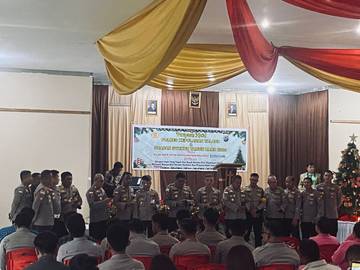 Polres Talaud Gelar Perayaan dan Syukuran Nataru