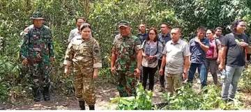 Peninjauan Lokasi Pembangunan Kompi TP di Salibabu