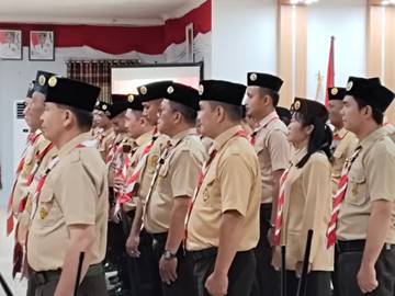 Pengukuhan dan Pelantikan Pengurus Gerakan Pramuka Nias Selatan