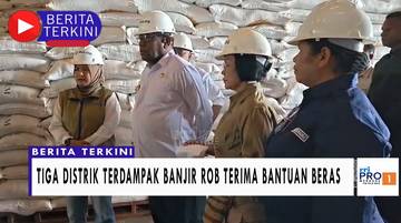 Tiga Distrik Terdampak Banjir ROB Terima Bantuan Beras