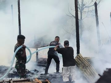 Kebakaran Hebat Landa Karubaga Tolikara, 100 Bangunan Terbakar