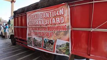 Jemaat GMIM Wilayah Modoinding Salurkan Bantuan Sitaro