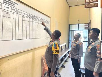 Wakapolres Talaud Cek Ruang Tahanan
