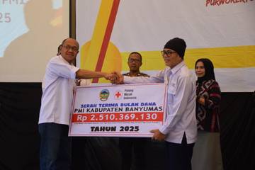 PMI Banyumas Penuhi Target Bulan Dana Rp2,5 Miliar