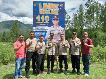 Polsek Linge sosialisasi Karhutla dan satwa dilindungi secara masif