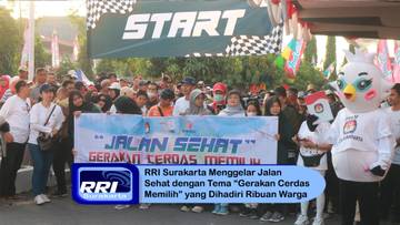 Serunya Jalan Sehat RRI Surakarta, Peserta Panen Hadiah Puluhan Sepeda 