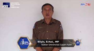 Ucapan Hari Radio 2023 Rektor UGP Eliyin