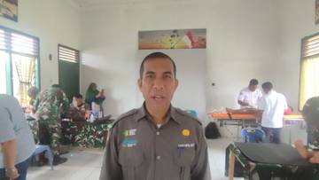 Masyarakat Pamar Antusias Ikuti Pengobatan Gratis HUT TNI