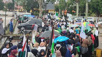 Aksi Bela Palestina di Takengon