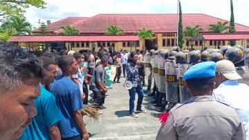 Polres Biak Gelar Simulasi Sispamkota