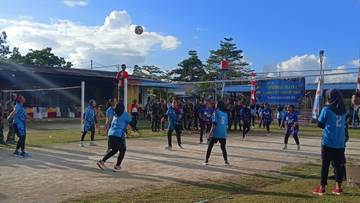 Meriahkan HUT ke 67, PIA Ardhya Garini Bakorda Biak Gelar Lomba Voli